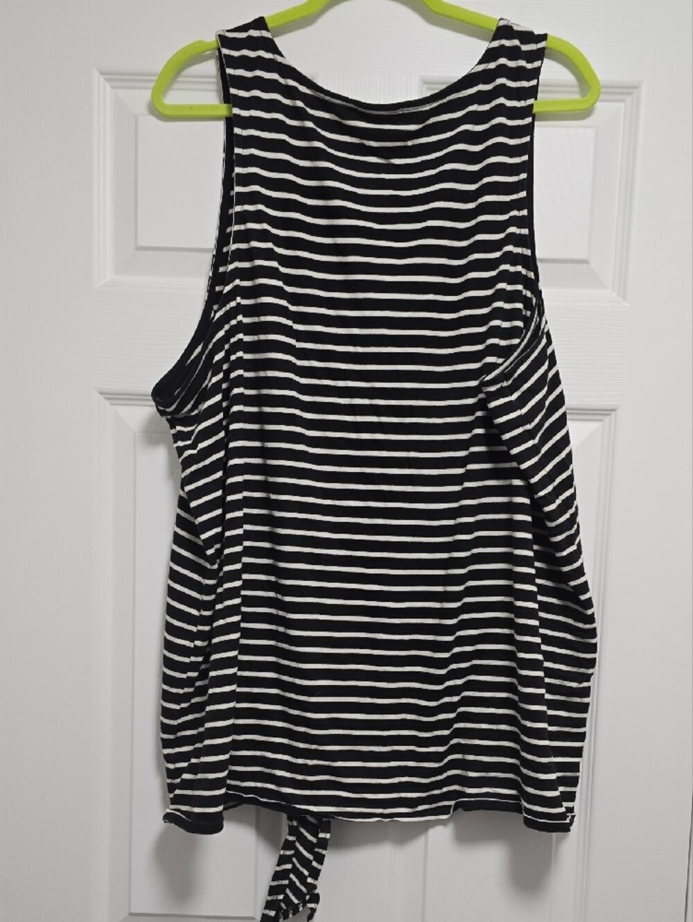 torrid Black & White Striped Tie-Front Tank - Picture 3 of 3